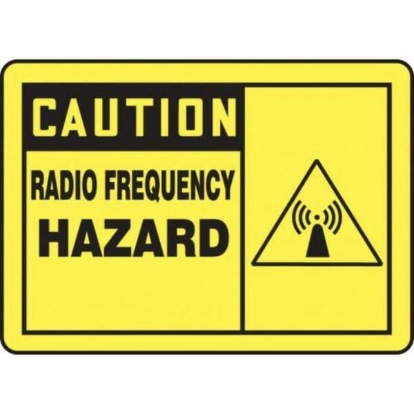 Accuform OSHA CAUTION Safety Sign RADIO MRFQ602XT MRFQ602XT - main